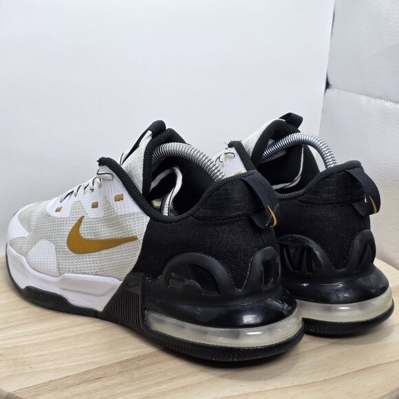 Nike Air Max Alpha Trainer 5 Low Black White Gold Sneaker Athletic Shoe Men 9 - Picture 7 of 8